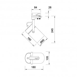 Foco de carril Aruba