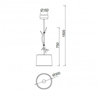 Lámpara de techo Sabina