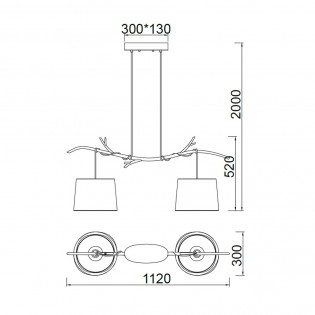 Regleta de techo Sabina