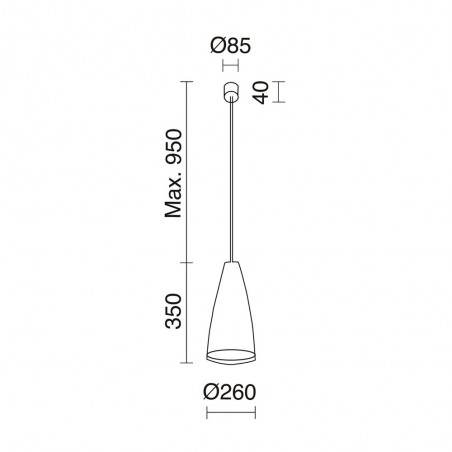 Lampe a suspension Cuska