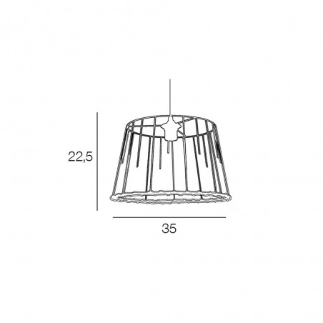 Lampe de plafond Kilau