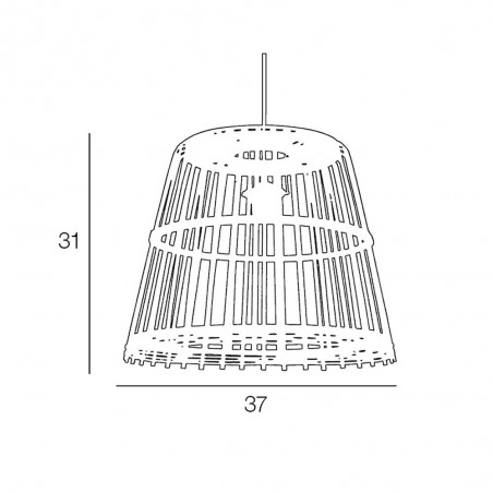 Lampe de plafond Cortes