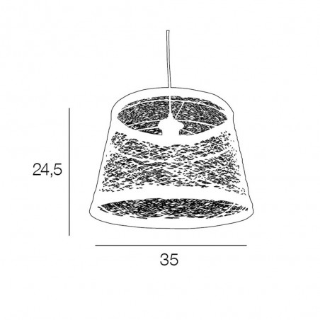 Lampe de plafond Nude