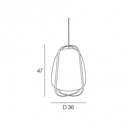 Lampe a suspension Akemi