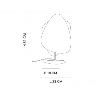 Lampe a poser Screen Cannage Noir