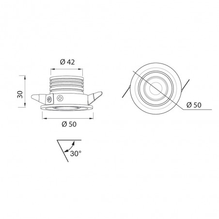 Empotrable basculante LED Neptuno (24W)