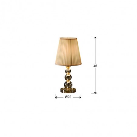 Lampe a poser LED Mercury Champagne