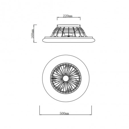 Ventilateur Plafonnier LED Stralsund (30W)