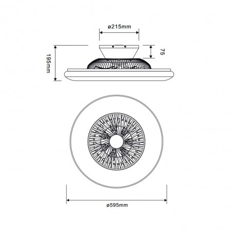 Ventilateur Plafonnier LED Visby (40W)