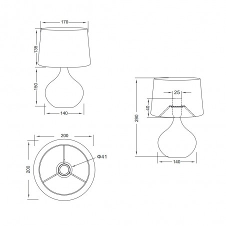 Lampe a poser Martin II