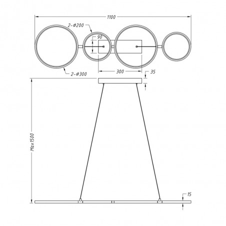 Suspension á LED Rondo (37W)