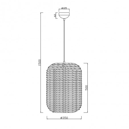 Lampe a suspension Runa