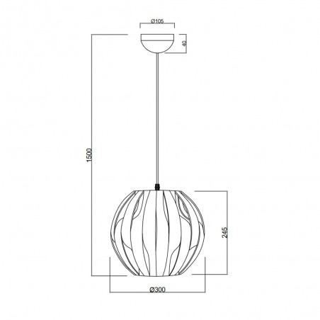 Lampe a suspension Pumpkin