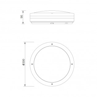 Plafonnier Exterieur á LED Kendal (12W)