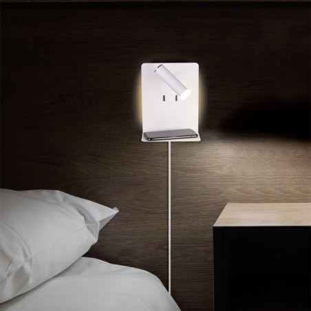 Applique á LED avec étagère et USB Element (3W)
