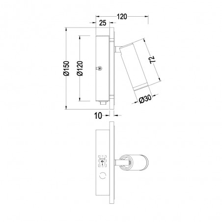 Applique Murale LED Jordan (5W)