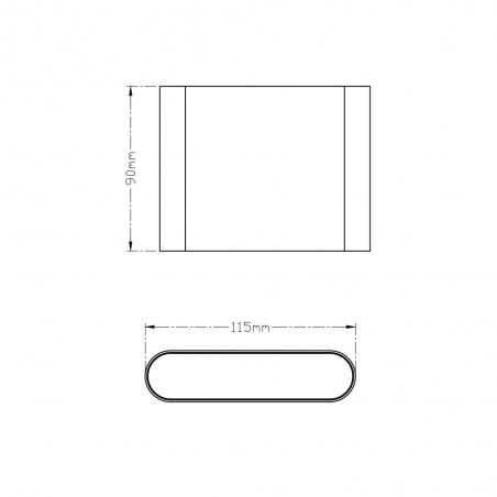 Applique Murale Exteriur LED Thames II (2x2,50W)