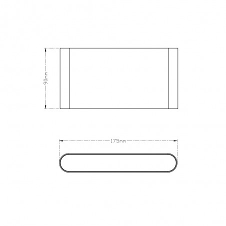 Applique Murale Exteriur LED Thames II (2x4,50W)