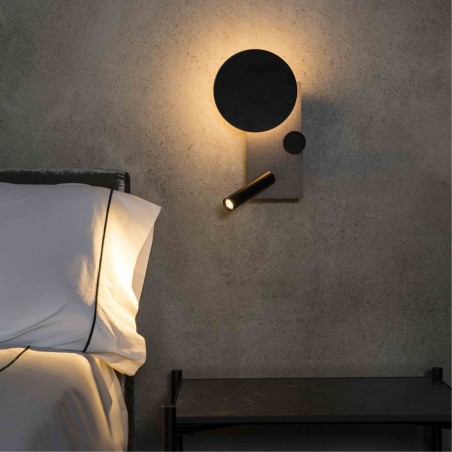 Applique LED avec lecteur Klee Droit (10+3W)