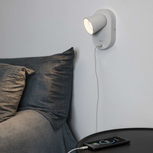 Lampe murale ajustable avec USB Corb