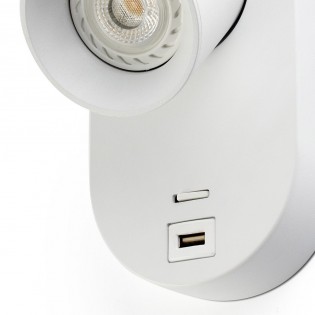 Lampe murale ajustable avec USB Corb