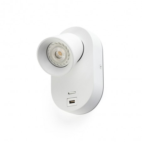 Lampe murale ajustable avec USB Corb