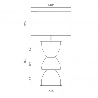Lampe à poser Metric
