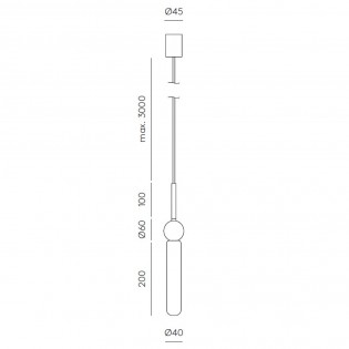 Lámpara colgante Delie LED (1 x 5W)