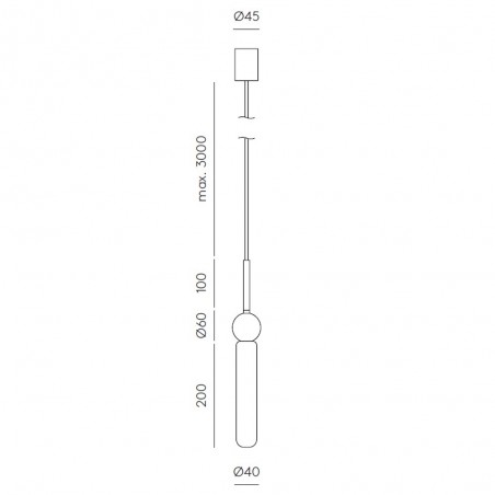 Lámpara colgante Delie LED (1 x 5W)