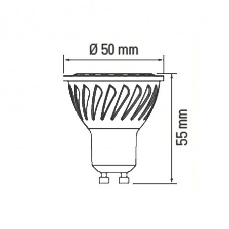 Pack 2 Bombillas LED GU10 (7W)