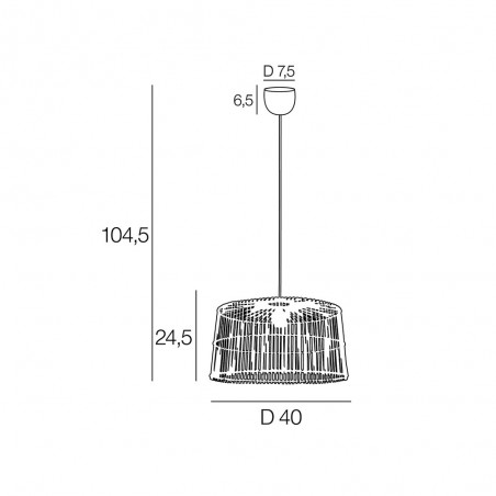 Lampe a suspension Thaya