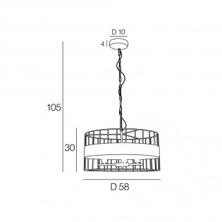 Lampe a suspension Raw