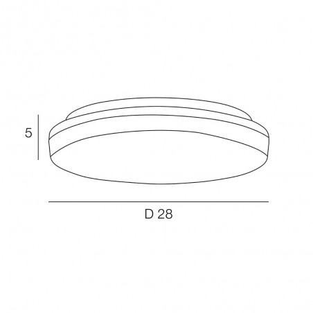 Plafonnier Exterieur á LED Moonlight (18W)