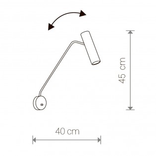 Aplique de pared Eye Super