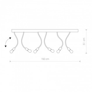 Regleta de techo Flex (6 Luces)