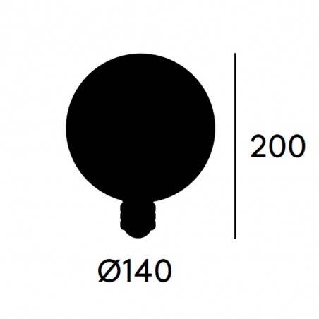 Bombilla Globo Opal E27 LED COB (3W)