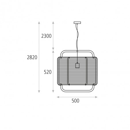 Lampe a suspension Corda