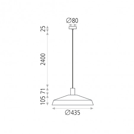 Lampe de plafond Evelyn