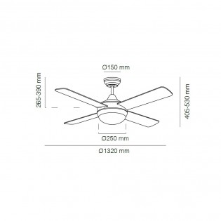 Ventilateur avec lumiere Millar