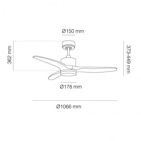 Ventilateur LED Nare (12W)