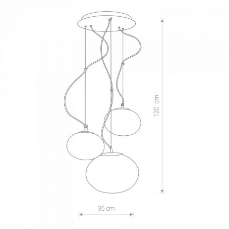 Lámpara de techo Nuage (3 Luces)