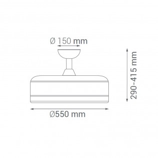 Ventilateur á LED sans pales Magic (24W)