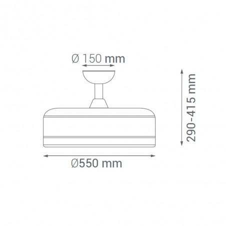 Ventilateur á LED sans pales Magic (24W)