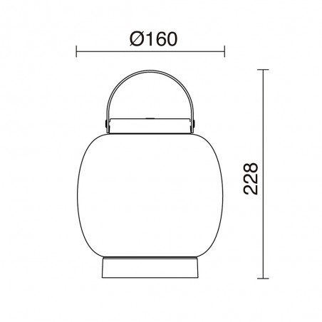 Lampe portable exterieur á LED Bubble (2W)