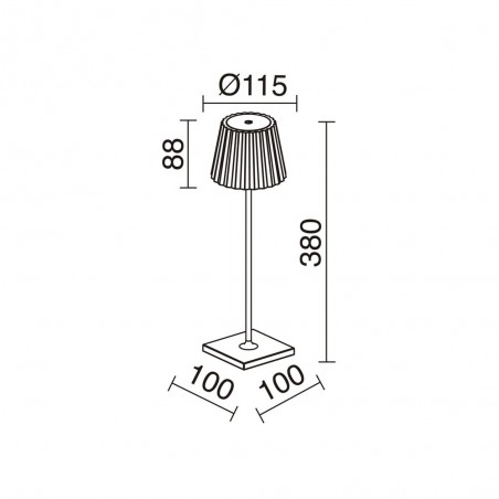Lampe a poser exterieur á LED Litta Round (2.20W)