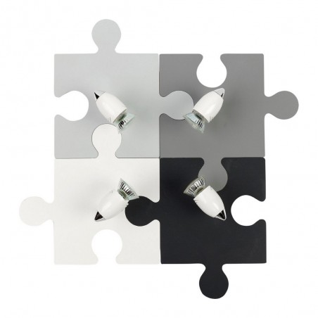 Aplique de pared Puzzle (4 uces)