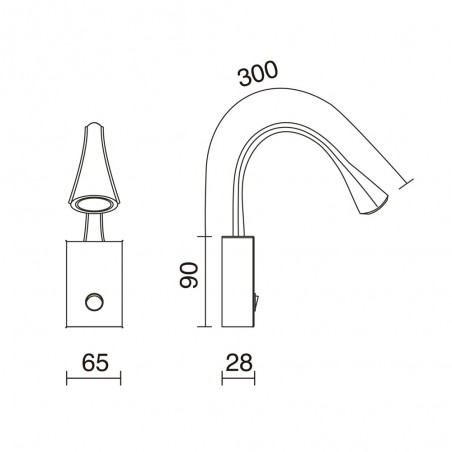 Applique Lecteur LED Skin (2W)