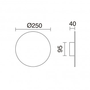 Applique Murale á LED Circular (13W)