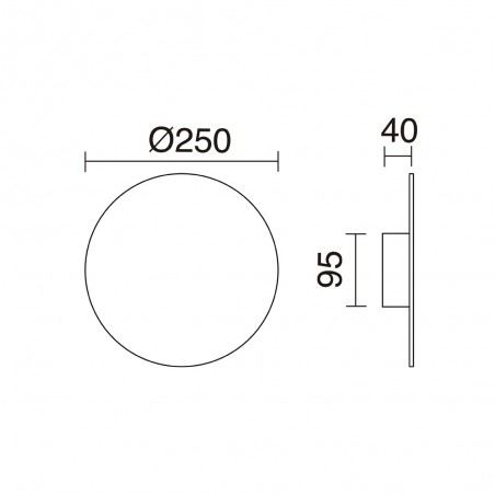 Applique Murale á LED Circular (13W)