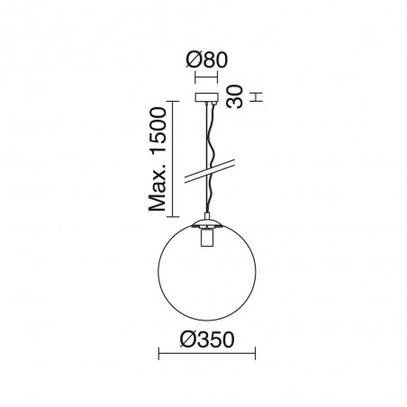 Lampe a suspension Oxy II